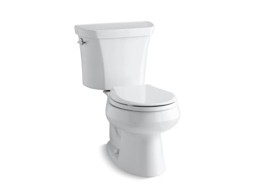 KOHLER K-3987-0 Wellworth Two-Piece Round-Front Dual-Flush Toilet