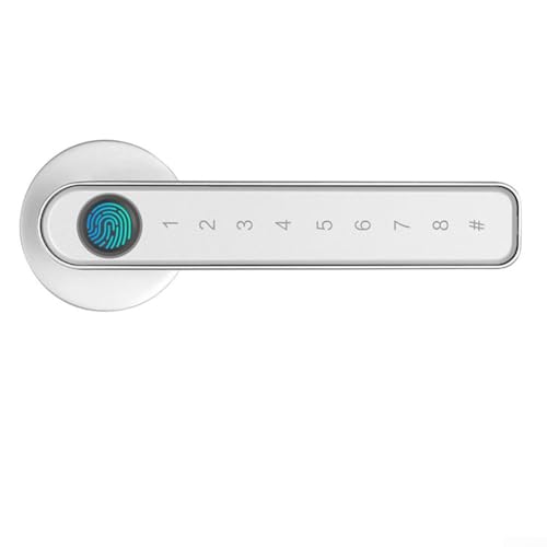 Smart Door Lock Fingerprint, Keyless Entry Door Lock with Handle,...