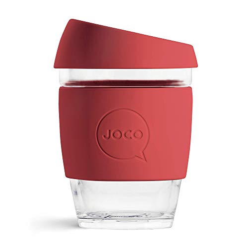 JOCO Cup 12oz - Eco-innovative Borosilicate Glass Reusable...