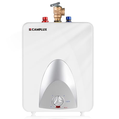 Camplux ME25 Mini Tank Electric Water Heater 2.5-Gallon,1.5kW at 120 Volts