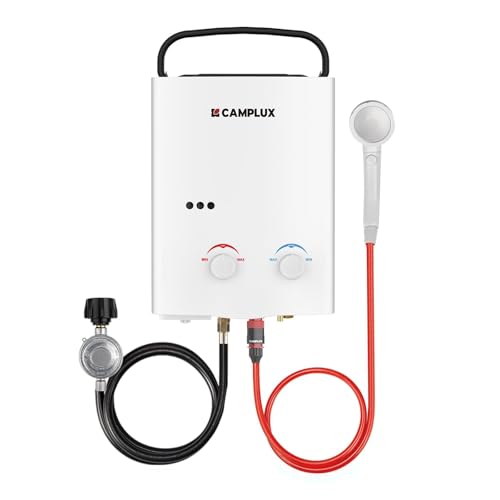 Camplux 5L 1.32 GPM Outdoor Portable Propane Tankless Water Heater