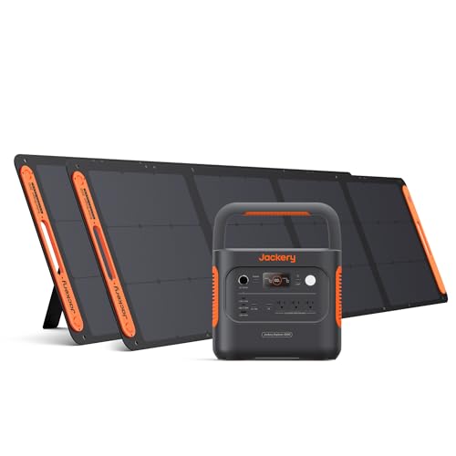Jackery Solar Generator 2000 v2 with 2x200W Solar Panels,...