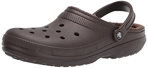 Crocs Men's and Women's Classic Lined Clog Espresso/Walnut