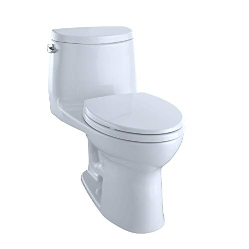 Toto MS604114CEFG#01 UltraMax II One-Piece Elongated 1.28 GPF Universal Height Toilet