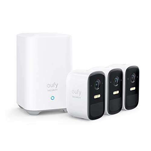 eufy Security, eufyCam 2C 3-Cam Kit, Security Camera Wireless...