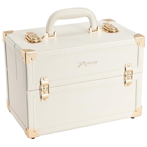 Joligrace Makeup Train Case Large Portable Cosmetic Makeup...