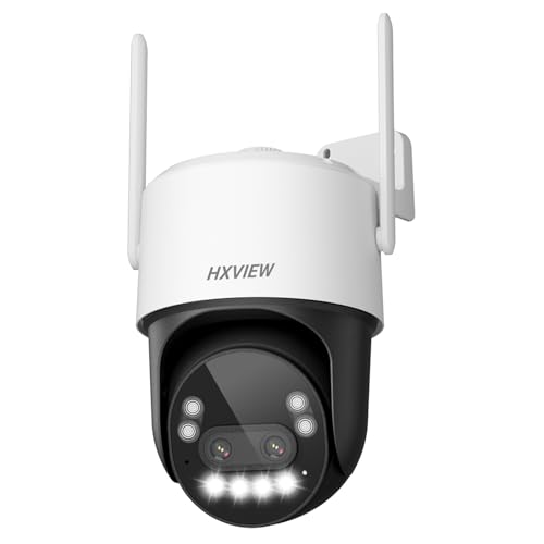 HXVIEW 4K PTZ Security Camera Outdoor with Rapid 10X Hybrid Zoom,...