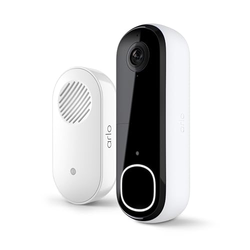 Arlo Video Doorbell 2K 2nd Generation & Chime 2 Bundle, 2K...