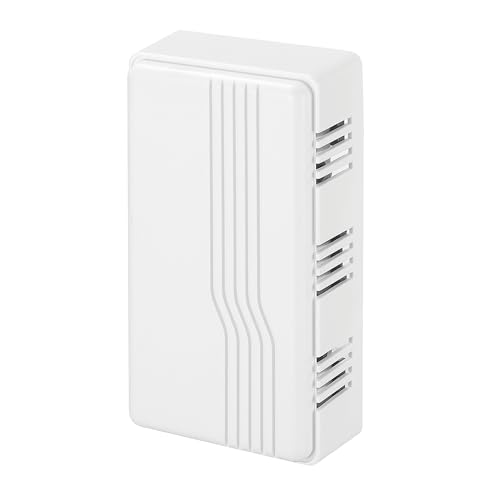Heath Zenith Wired Mechanical Doorbell Chime, White, Plastic,...