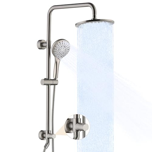 BRIGHT SHOWERS Rain Shower Heads System - 9 Inch Rainfall Shower...
