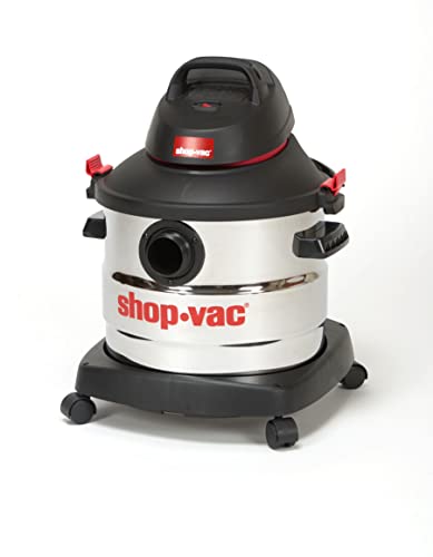 Shop-Vac 5989400 8 gallons 6.0 Peak HP Stainless Wet Dry Vacuum, Black