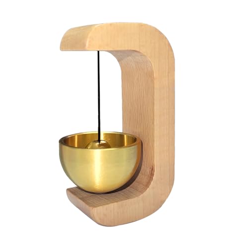 Suction Door Solid Wood Wind Chime | Magnetic Shopkeeper Bell...