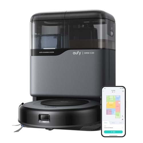 eufy Robot Vacuum Omni C20, Robot Vacuum and Mop Combo, Self...