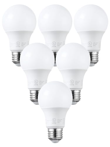 TORCHSTAR A19 LED Light Bulbs 60W Equivalent, UL Listed, 5000K...