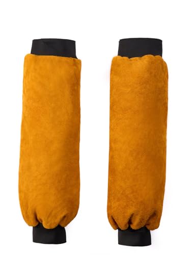 Benozit 20 Inch Leather Welding & Gardening Arm Sleeves – Flame...