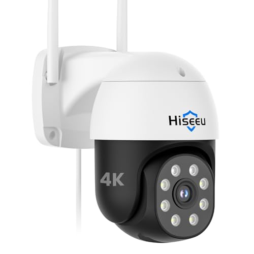 Hiseeu 4K 8MP Security Camera Outdoor, Wireless Home Security...