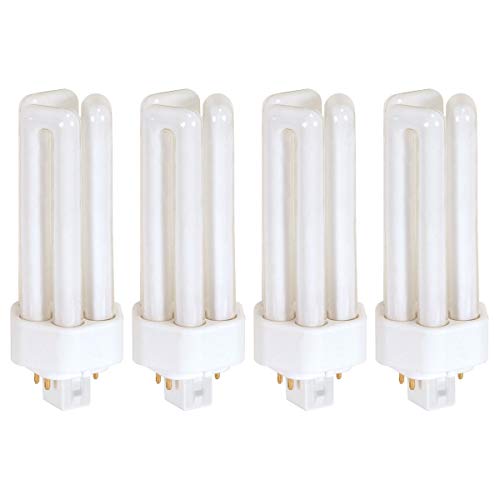 KOR Pack of 4 26 Watt Triple Tube - GX24Q-3 (4 Pin) Base - 2700K...
