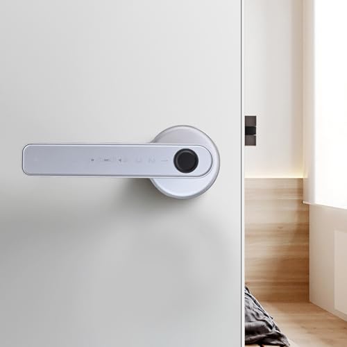 Smart Door Lock Fingerprint, Keyless Entry Door Lock With Handle,...