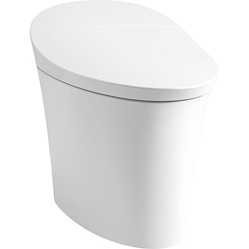 KOHLER K-5401-0 Veil Skirted 1 Piece Smart, Dual Flush Toilet in White