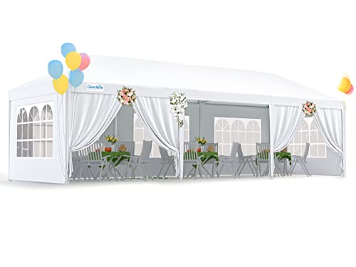 Quictent 10' x 30' Party Tent Gazebo Wedding Canopy BBQ Shelter Pavilion