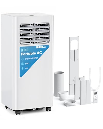 Feelfunn 10,000 BTU Portable Air Conditioners - Cools 450 Sq.Ft,...