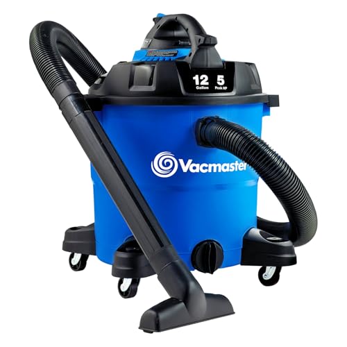 Vacmaster, VBV1210, 12 Gallon 5 Peak HP Wet/Dry Shop Vacuum with