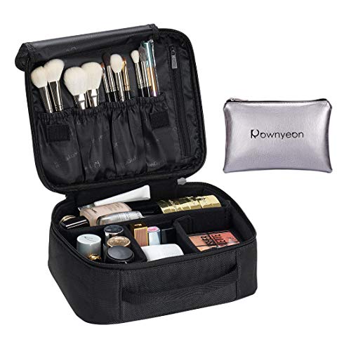 ROWNYEON Makeup Train Case Makeup Bag Organizer Travel Makeup Case