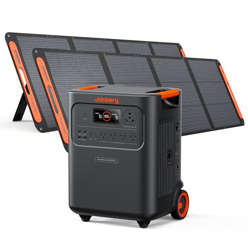 Jackery HomePower 3600 Plus Portable Power Station with 2x 200W...