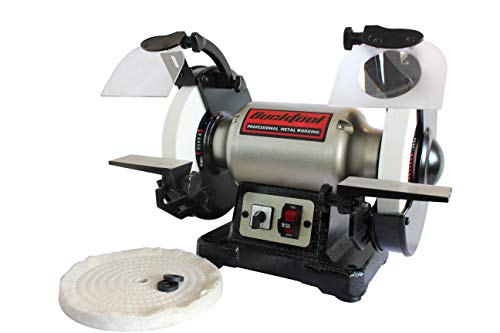 BUCKTOOL 8 inch Dual Speed Bench Grinder & Buffer, Professional...