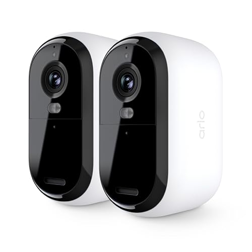 Arlo Essential Security Camera 2K | Outdoor-Indoor | 2nd Gen |...