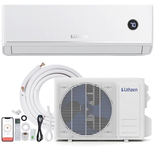 LITHZEN 12000 BTU Mini Split Air Conditioner & Heater, 115V 18.1...