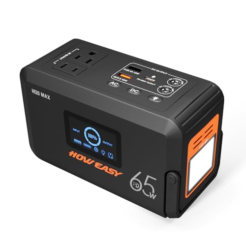 HOWEASY Portable Power Station,135W(270W Peak) Solar...
