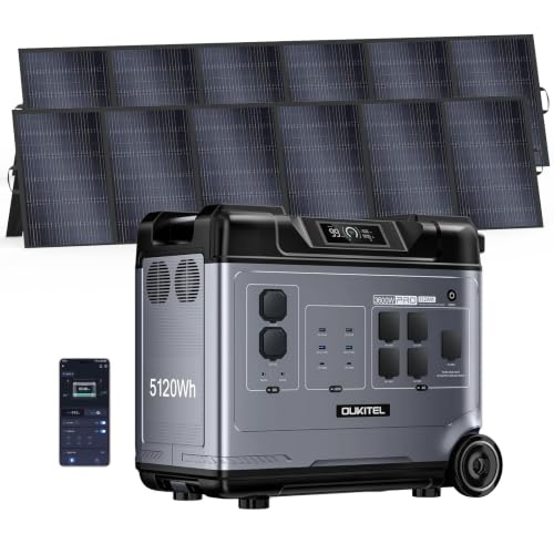 P5000 Pro Portable Power Station, 4x3600W (7200W Peak) AC...