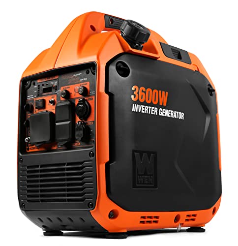 WEN 3600-Watt Portable Inverter Generator, RV-Ready, Quiet and...