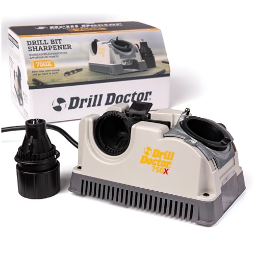 Drill Doctor 750X Drill Bit Sharpener for High-Speed Steel, Masonry, Carbide