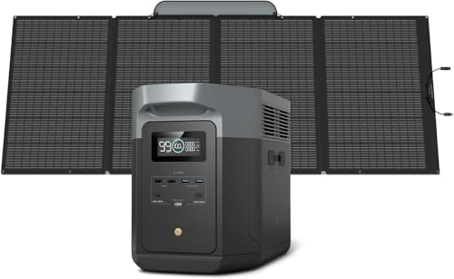 EF ECOFLOW Solar Generator DELTA 2 Max 2048Wh With 400W Solar...