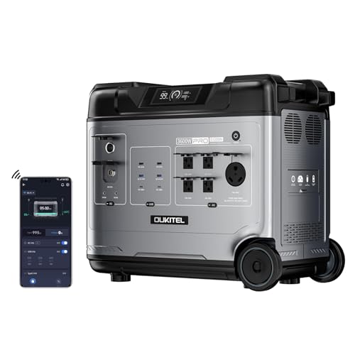 OUKITEL P5000 Pro Solar Generator(2025 NEW), 5120Wh Solar Power...
