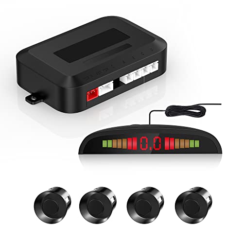 EKYLIN Car Auto Vehicle Reverse Backup Radar System with 4 Parking Sensors