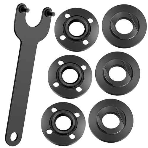 7PCS Angle Grinder Nut Angle Grinder Flange Wrench,5/8-11 Flange...