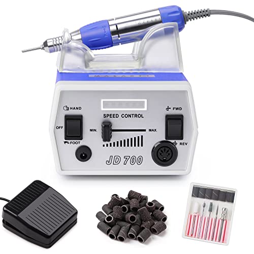 Makartt Nail Drill Electric Nail File Machine JD700 Professional 30000RPM Manicure Drill for Acrylic Nails