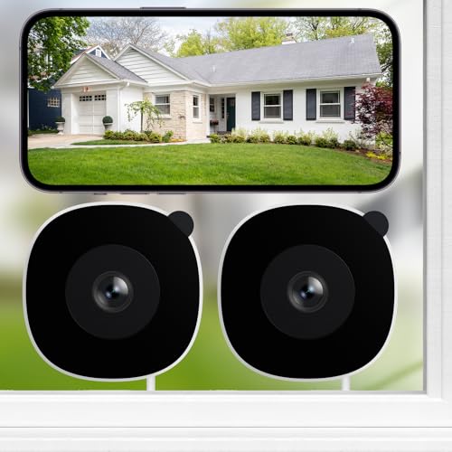 INFIYA 2K No Drill Window Camera-2 Pack 2.4Ghz & 5Ghz WiFi Dome...