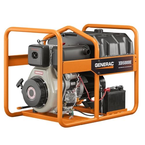 Generac 6864 XD5000E 5000-Watt Diesel-Powered Portable Generator...