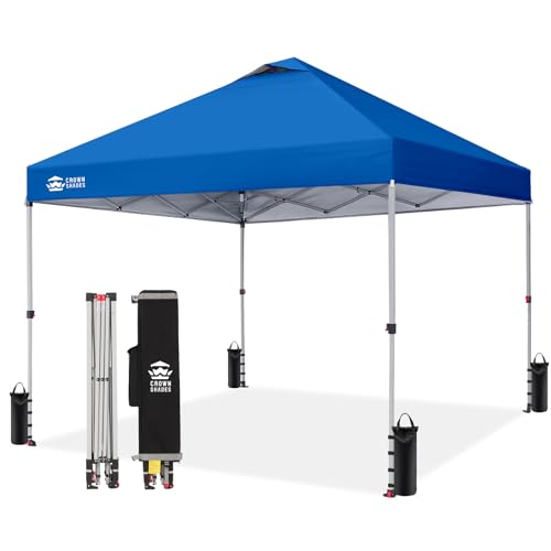 CROWN SHADES Patented 10ft x 10ft Outdoor Pop up Portable Shade Instant