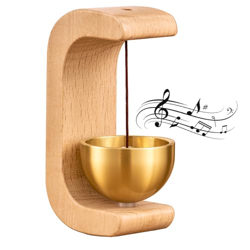 Magnetic Door Chime Bell, Wooden Shopkeepers Bell for Door...