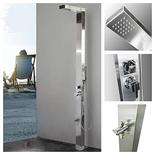 316 Marine Grade Stainless Steel Massage Outdoor Shower Panel (WINDSOR