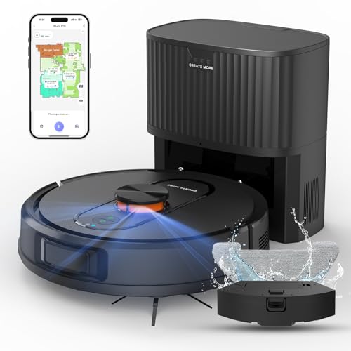 eitton Robot Vacuum and Mop,5000Pa Robotic Vacuum Self...
