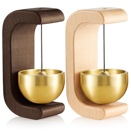Zonon 2 Pcs Magnetic Wooden Wind Chime Doorbell Decoration...
