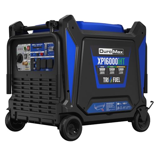 DuroMax XP16000iHT 16,000-Watt Tri Fuel Portable Digital Inverter...