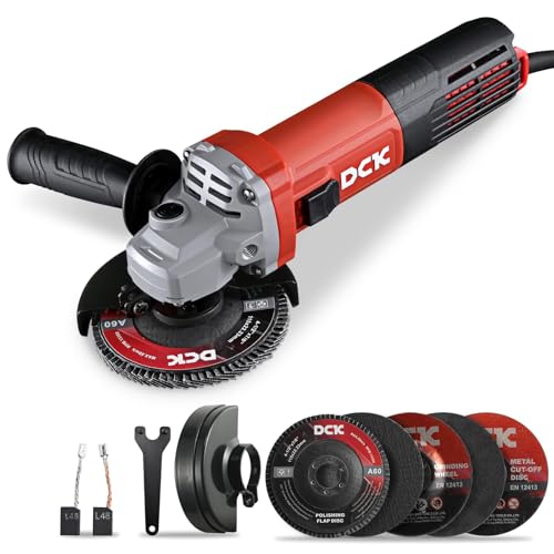 DCK 9.0 Amp Angle Grinder, 4-1/2 Inch Electric Grinder Power...