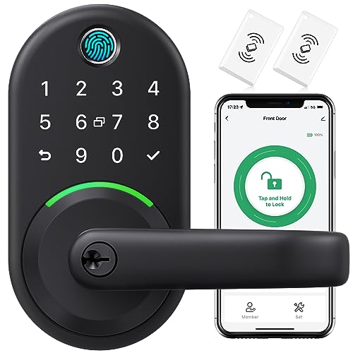 Smart Door Handle Lock with Keypad: Yamiry Fingerprint Smart Knob...